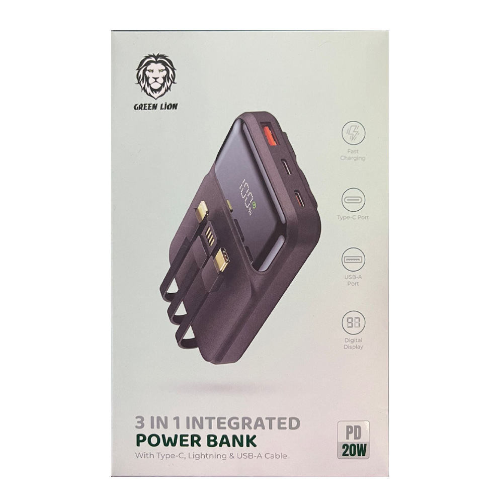 power bank integrated green